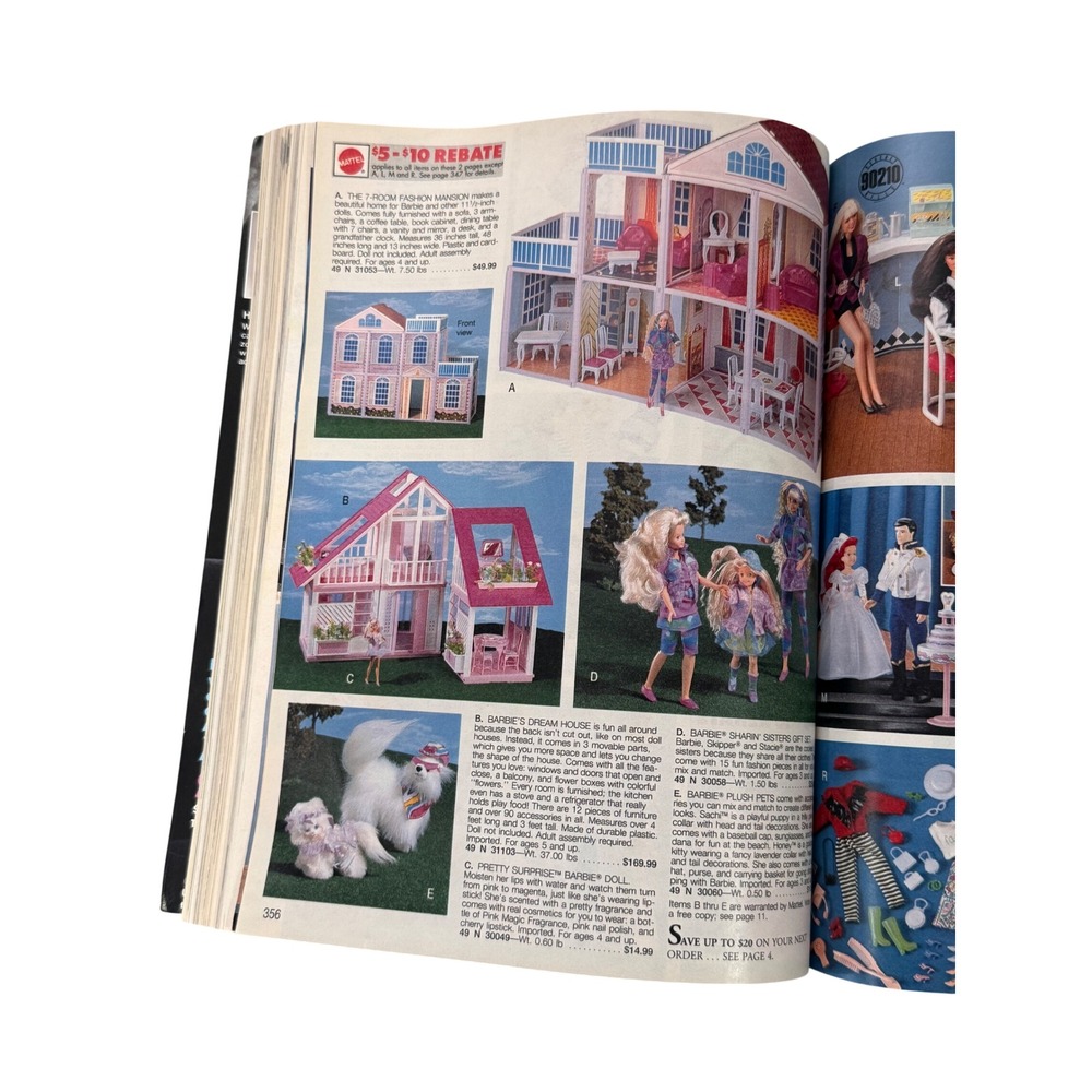 Vintage 1992 Sears Great American Wish Book Christmas Holiday Toy Catalog - Picture 10 of 13